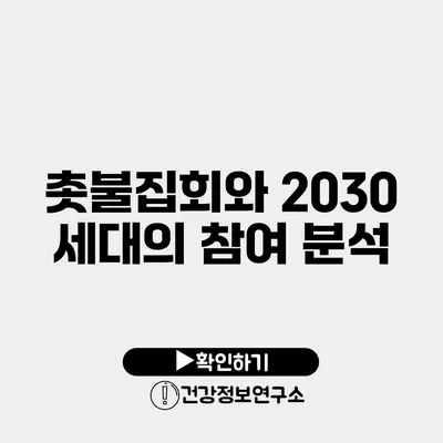 촛불집회와 2030 세대의 참여 분석