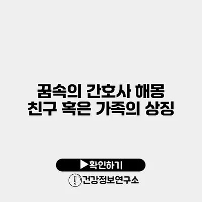꿈속의 간호사 해몽 친구 혹은 가족의 상징?