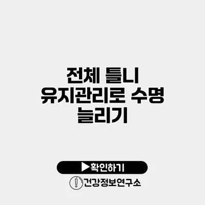 전체 틀니 유지관리로 수명 늘리기