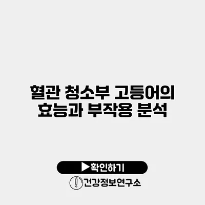 혈관 청소부 고등어의 효능과 부작용 분석