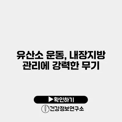 유산소 운동, 내장지방 관리에 강력한 무기